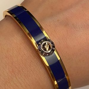 Navy Blue Henri Bendel Enamel Bangle